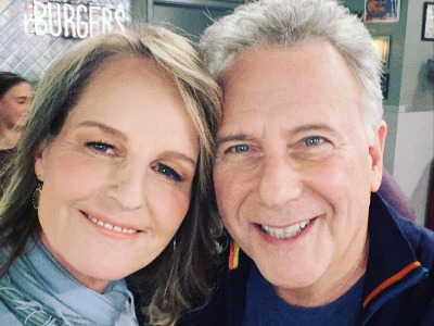 Helen Hunt shared a selfie with actor Jay Huguley.